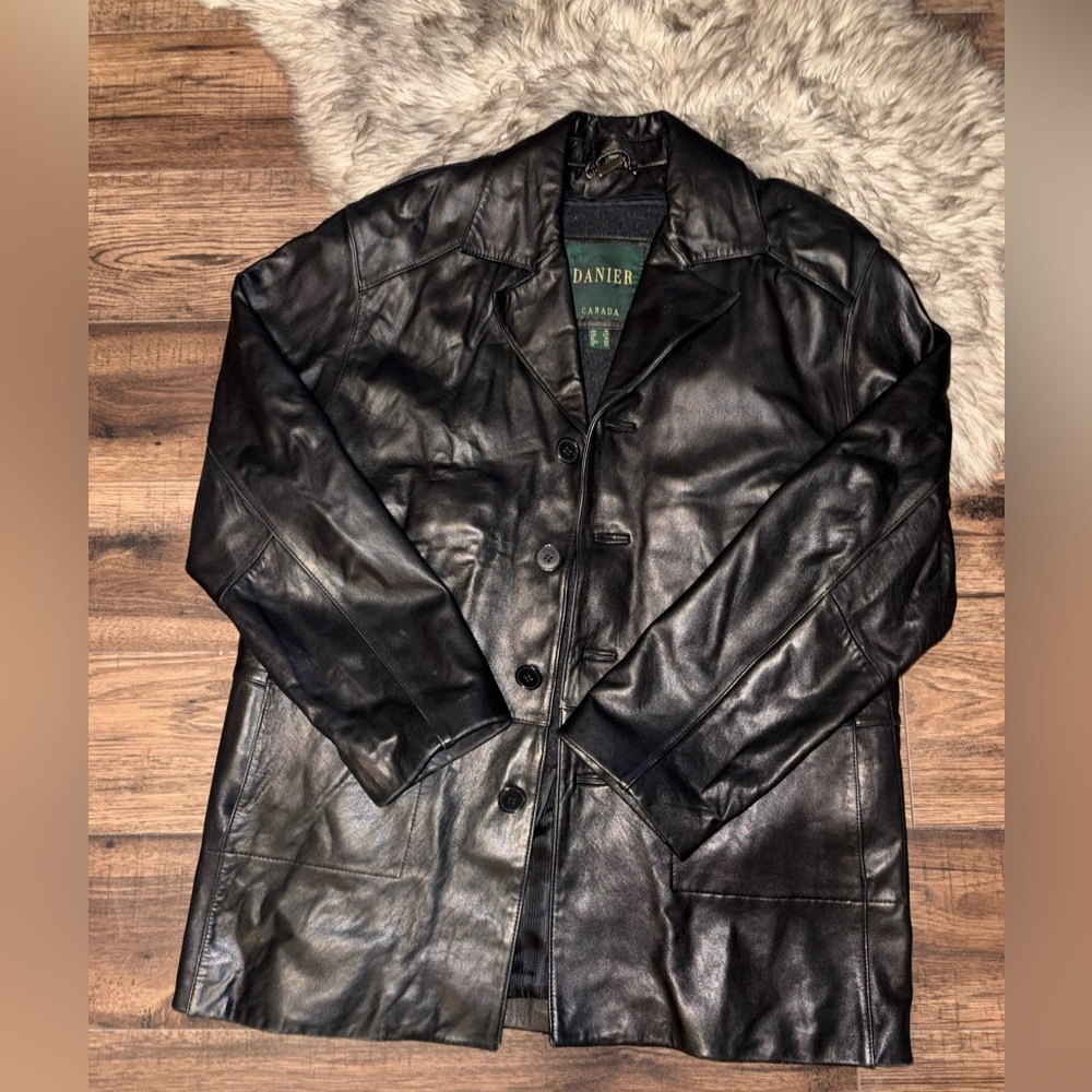 Danier Black Leather Jacket